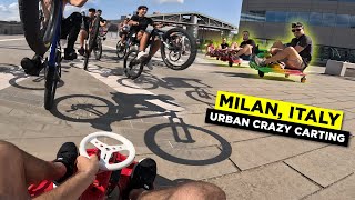 Milan Italy 1100w Crazy Cart Street Ride//Urban POV