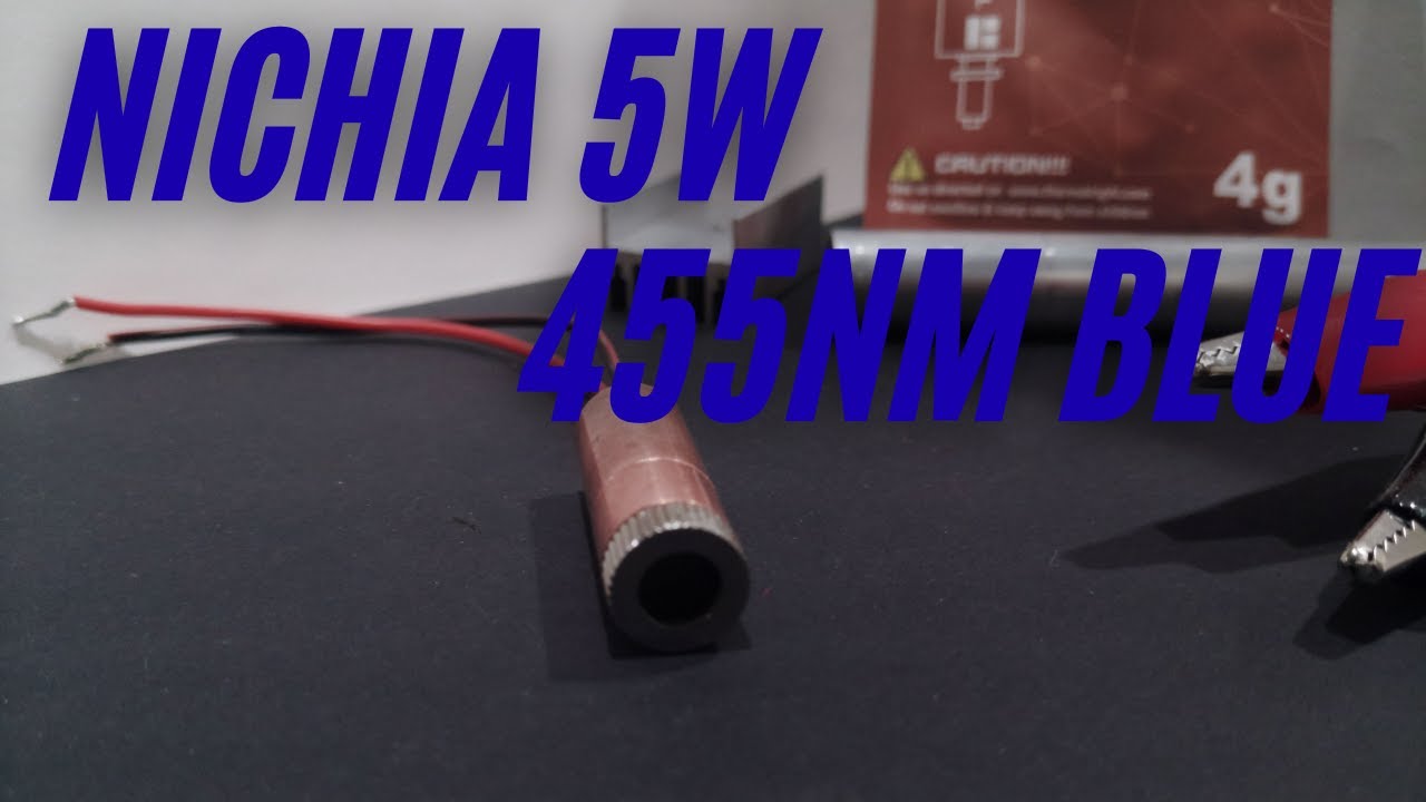 Nichia 5W 445nm Blue Laser Diode Thermal Coupling and Burn Test