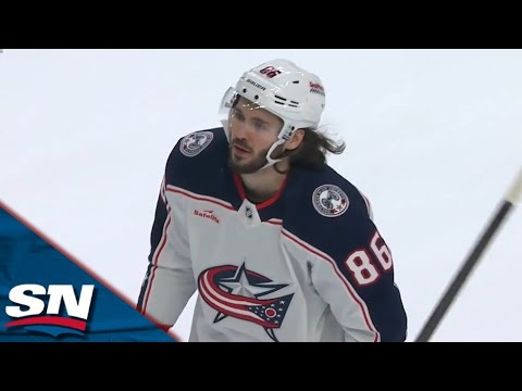 Blue Jackets' Kirill Marchenko Completes Hat Trick With Two Goals 18 Seconds Apart