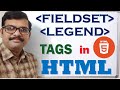 FIELDSET &amp; LEGEND Tags in HTML5 || Grouping Form Elements in HTML5 || HTML5 Tutorials