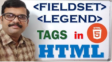 FIELDSET & LEGEND-tags in HTML5 || Formulierelementen groeperen in HTML5 || HTML5-zelfstudies