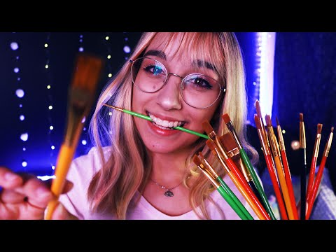 ASMR Painting you & Showering You with Compliments! #2 (Personal Attention with up-close whispers)💖