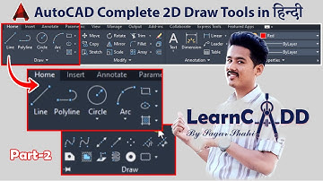 AutoCAD Draw Toolbars Explained with Examples | AutoCAD Basic Tutorial for Beginners | PART 2