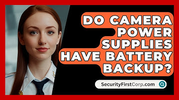 Do Camera Power Supplies Have Battery Backup? - SecurityFirstCorp.com