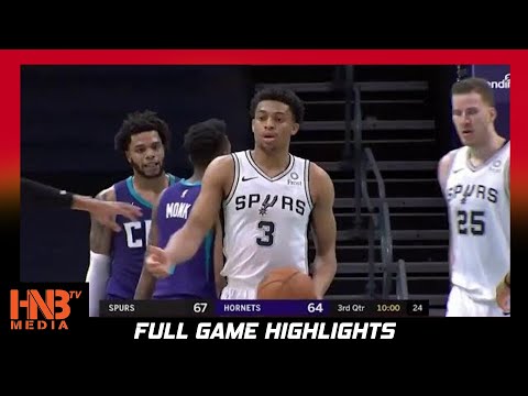 San Antonio Spurs vs Charlotte Hornets 2.14.21 | Full Highlights