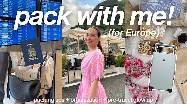 PACK WITH ME ✈️ for 3 weeks in Europe! packing, glow up, travel tips, appointments + essentials 🌺