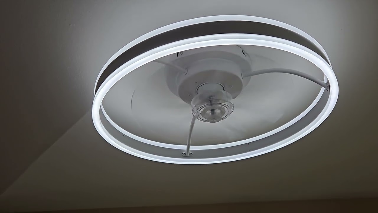 DiamondForge Ceiling Fan with Lights and Remote Fandelier 20''- Low Profile Modern