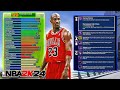 The 6&#39;6 GOAT MICHAEL JORDAN BUILD on NBA 2K24...