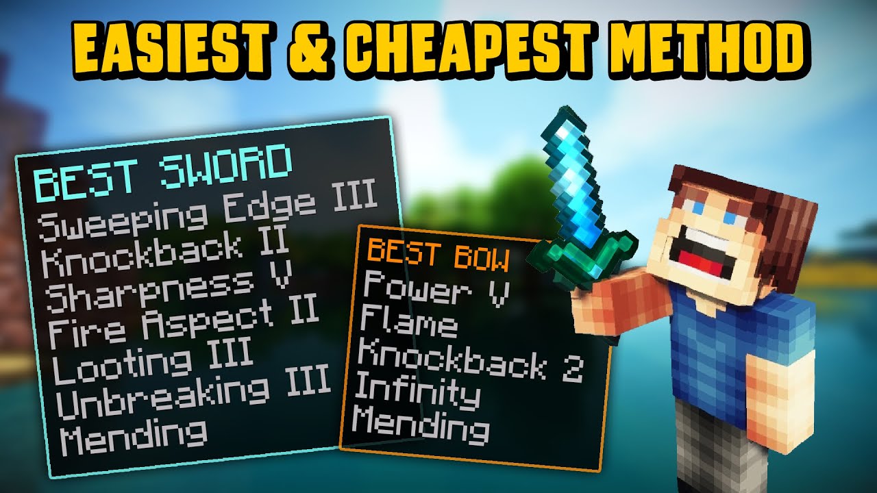 Sword Bow Enchantment Guide Combine All 7 Sword Enchants Easily With This Method Ep11 Youtube