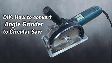 DIY, Convert Angle Grinder to Circular Saw, cutting jig, attachment #AngleGrinder  #ToolHack