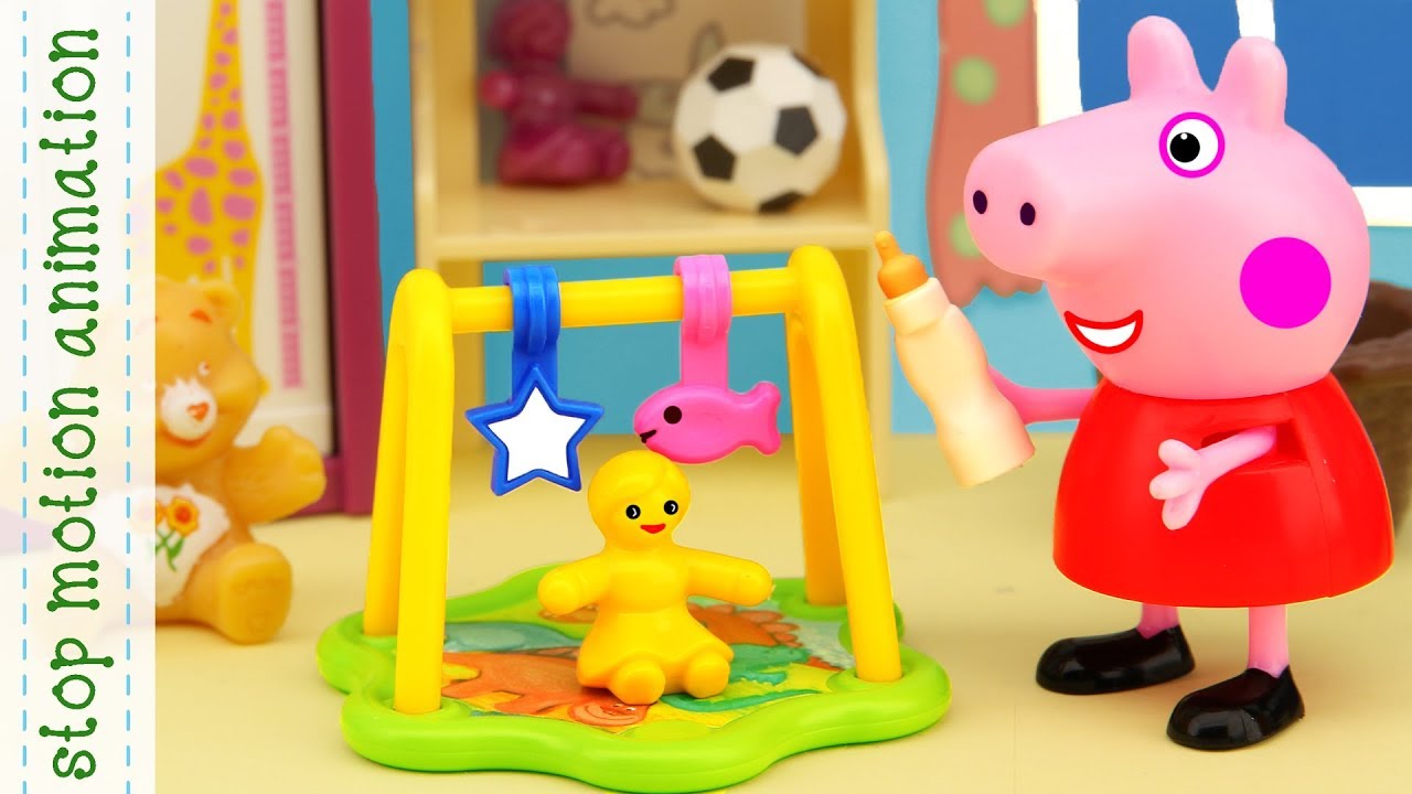 peppa and little dolly, Peppa Pig and Suzy play with dolls YouTube