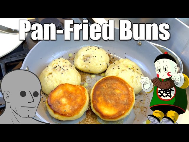 Pan-Fried Buns w Beautiful Bottoms | Dumpling Education Included class=