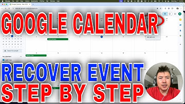 ✅ Hoe u een verwijderde gebeurtenis in Google Agenda kunt herstellen🔴