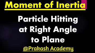 Projectile I Range I  Particle hitting at right angle to plane