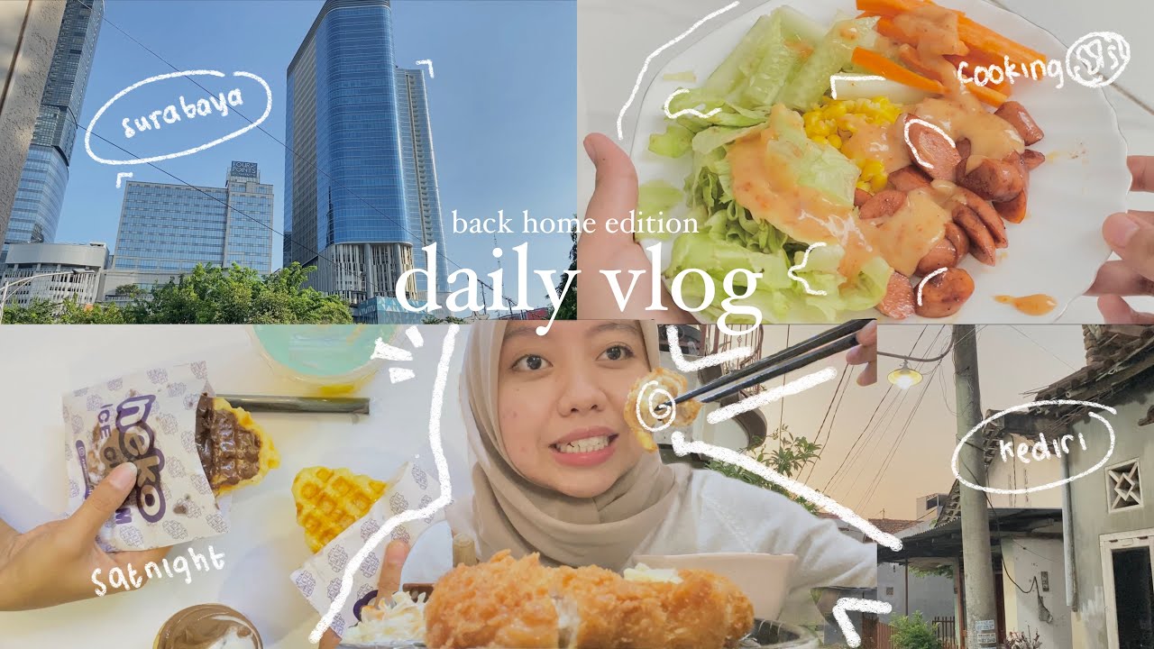 🖇️A day in my life : “Back Home Edition “ Ngapain aja sih waktu balik ke rumah ?🥗🍦🧘🏻‍♀️