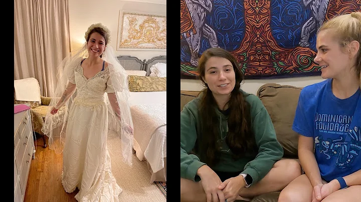 Trying on Wedding Dresses at Home (pt. 2)- Avery A...