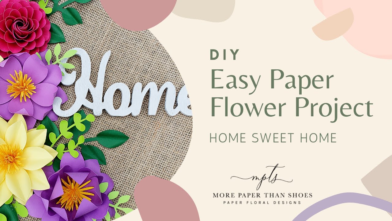 diy paper flower project mpts flower templates home decorating paper flower project