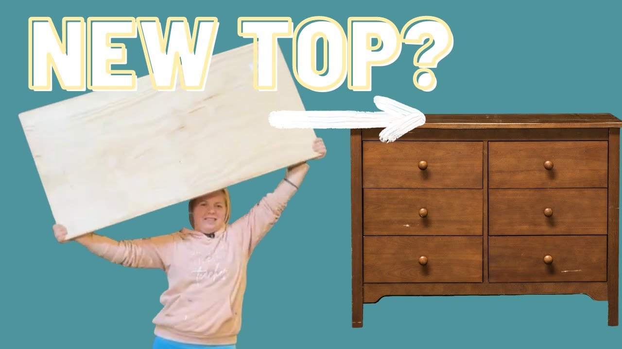 How to Install a NEW TOP on a Dresser with a Kreg Jig 