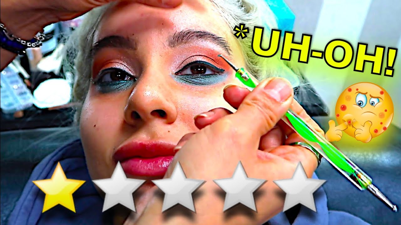 THIS MAKEUP ARTIST PUT NAIL GLUE ON MY EYES ** I HAD AN ALLERGIC REACTION**
