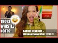 SINGER REACTS TO GABRIEL HENRIQUE - I Want to Know What Love Is Cover | Music Reaction Videos