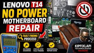 LENOVO T14 NO POWER MOTHERBOARD REPAIR. FAULT FINDING PROCESS. I FEEL FOR THIS CUSTOMER! #subscribe