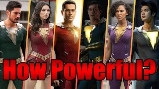 How Powerful is the Shazam Family? | Power Levels