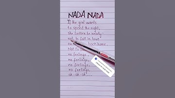 Thumbnail of Nada Nada ( English Translation Lyrics ) Super Slowed