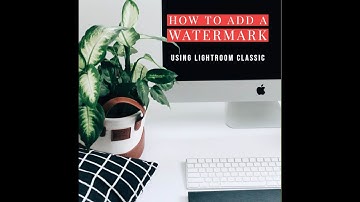 how to add a watermark in lightroom Classic