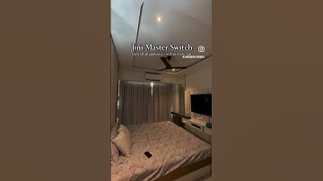 Jini Smart Home - Masterswitch via Jini App #smarthomes #mumbaismarthomes #automation