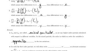 Multivariable Calculus and Probability 3.3 - Partial Derivatives (4 of 6)
