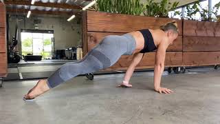 Hollow Body Plank Sliders