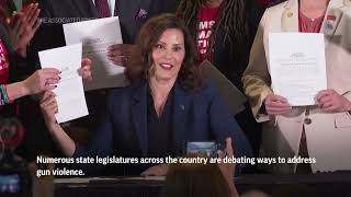 Michigan Gov. Whitmer signs stricter background check and safe gun storage bills