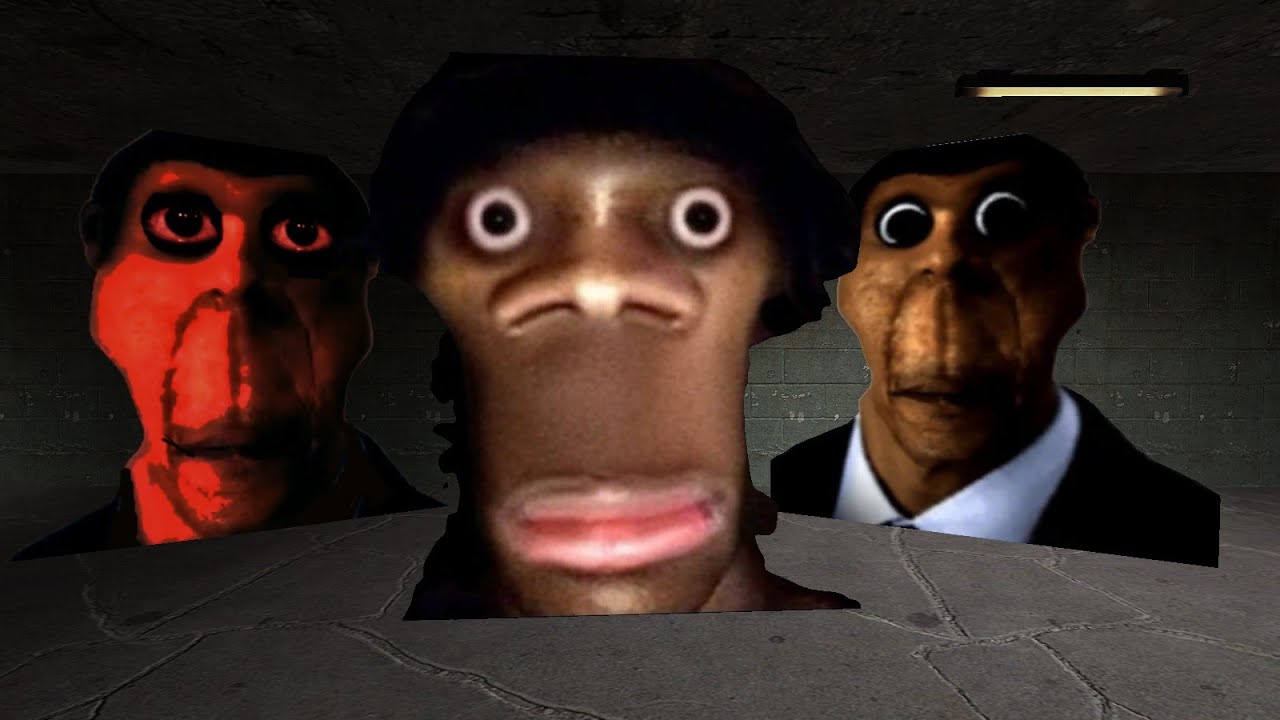My Name Is Aughh, Obunga And Demunga in The Hole Nextbot Gmod