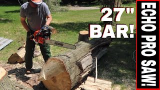 ECHO CS-620PW 27" CHAINSAW FIRST IMPRESSIONS- PROFESSIONAL SERIES