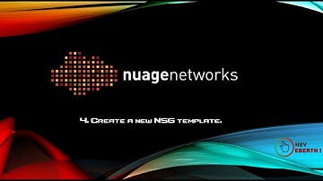 Create a new NSG template. Nuage Networks [Configuration Step by Step] SD-WAN.
