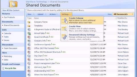 SharePoint 2007  |  Exploring the SharePoint Site