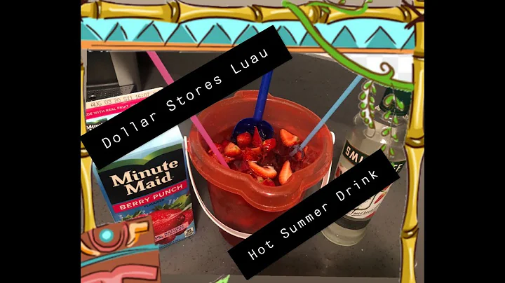 Dollar Stores Luau| Hot Summer Drink