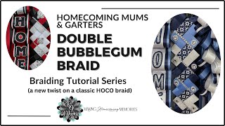 Double Bubblegum Homecoming Mum Braid How to Make | Full Tutorial for HOCO Mums & Garters Bubble Gum