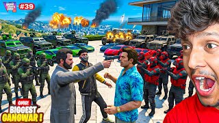 MICHAEL’S GANG Vs TOMMY VERCETTI SECURITY - BIGGEST GANG WAR BEGINS!😱 GTA 5 Real Life #39