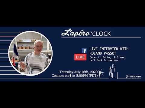 L'Apero'Clock with Chef Roland Passot