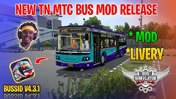 New MTC Bus Mod Tamil | Bus Simulator Indonesia | MTC Bus Mod In Bussid #mtc #bus #mod #bussid