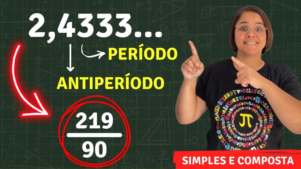 Dízima Periódica: O Segredo para Transformar Dízima em Fração / Aula Completa