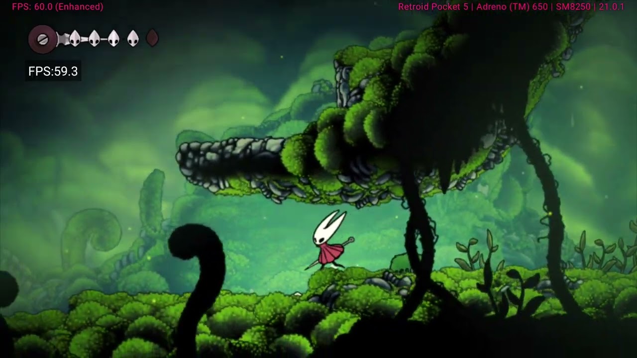 Retroid Pocket 5 Hollow Knight Silksong Eden Emulator gameplay 60fps 