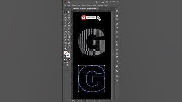 How to Design Line Text Effect in Adobe illustrator #shorts #illustrator #shortsfeed