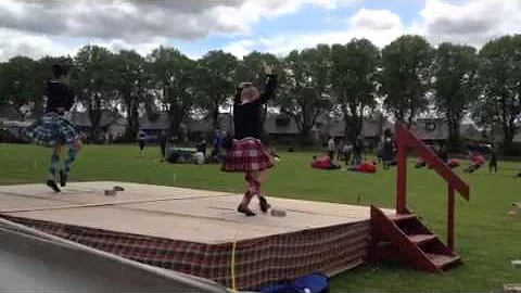 Caitlin doing the swords