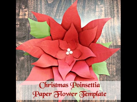 Poinsettia Flower Template