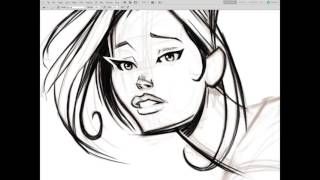Drawing a Comic Book Pinup