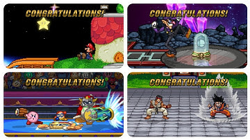 Super Smash Flash 2 - All Characters Classic Congratulations Screen (1.4.0 Beta)