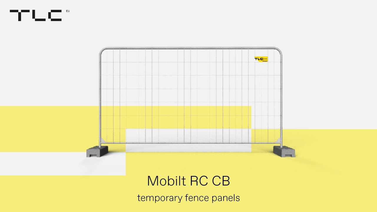 Mobilt RC CB temporary fence panels | durable and lightweight construction site panels