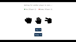 Rock Paper Scissors multiplayer game with socket.io - Intro